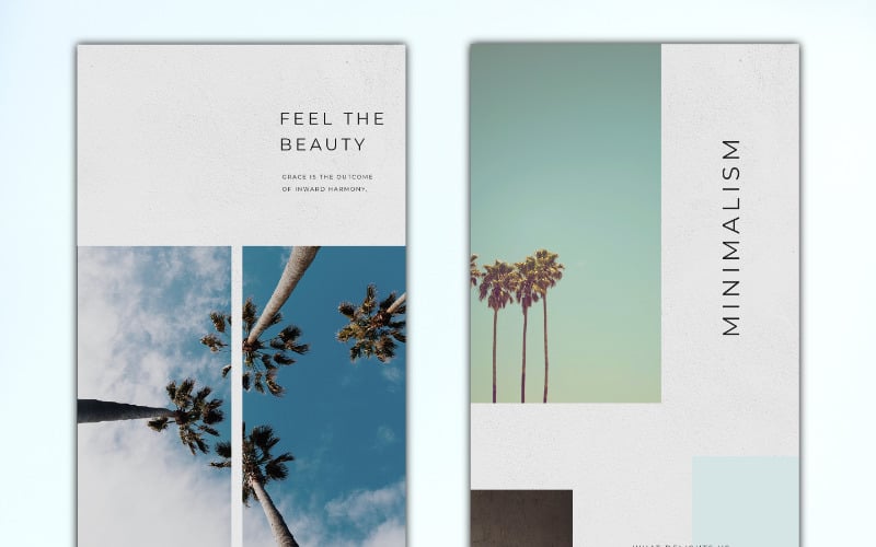 Download Шаблон для соцсетей "Instagram Minimalism Template for Social Media" / Instagram Minimalism Template for Social Media - Шаблон для соцсетей на тему графика instagram template branding trendy minimalism