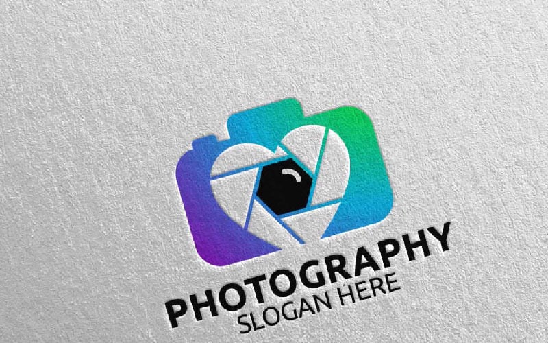 Download Шаблон логотипа "Love Camera Photography 59 Logo Template" / Love Camera Photography 59 Logo Template - Шаблон логотипа на тему графика camera photo video print garden photography studio photographer agency visual snapshot shutter lens logoundefined