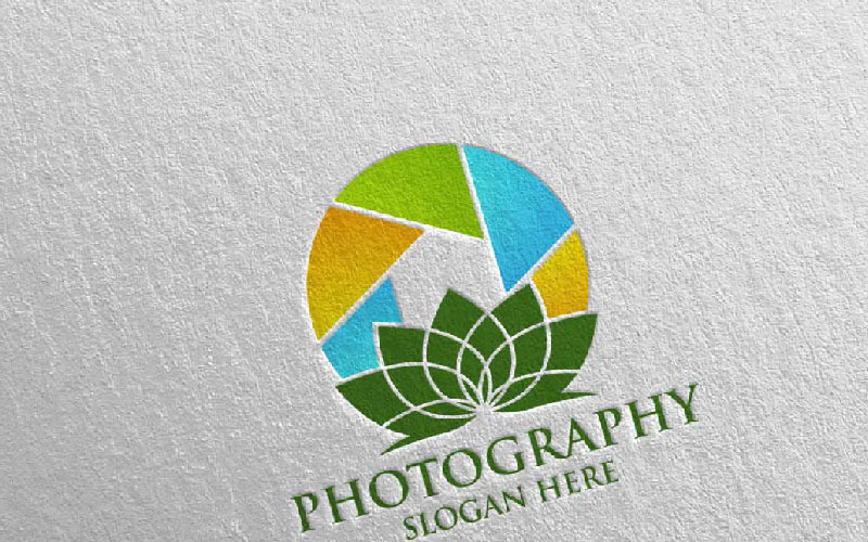 Modèle de logo Nature Camera Photography 53