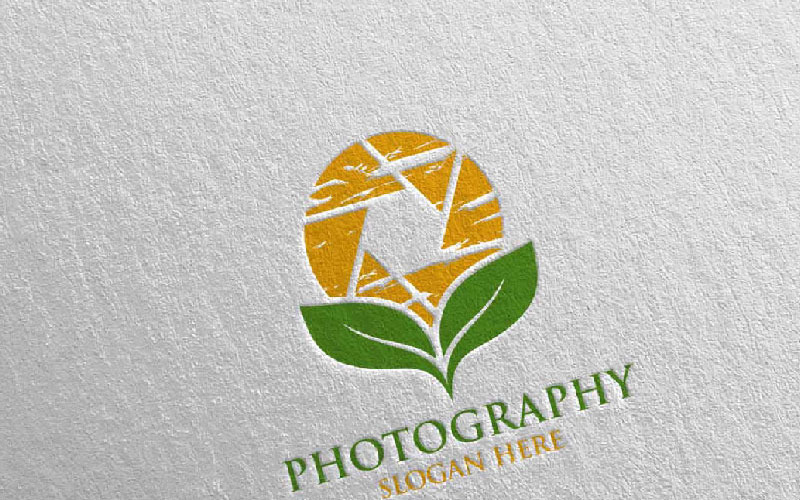 Modelo de logotipo para fotografia Nature Camera Photography 54
