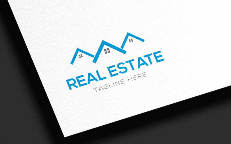 Download Шаблон логотипа "Real Estate Logo Design  - New Real Estate and House" / Real Estate Logo Design  - New Real Estate and House - Шаблон логотипа на тему графика real,estate,logo,home,minimal,house,business,company,web,real estate logo design,real estate logo,real estate design,house logo,business logo,real estate business,logo real estate,minimalist 