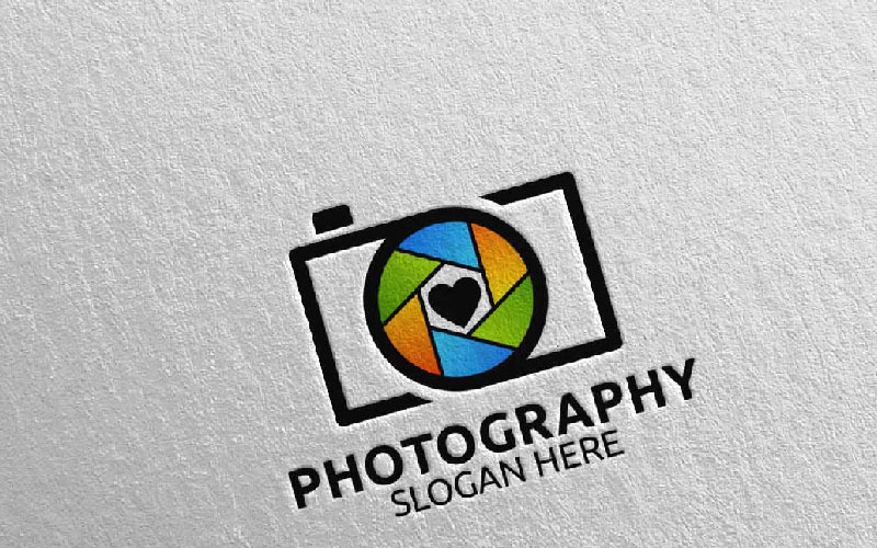 Abstract Camera Photography 61 Szablon Logo