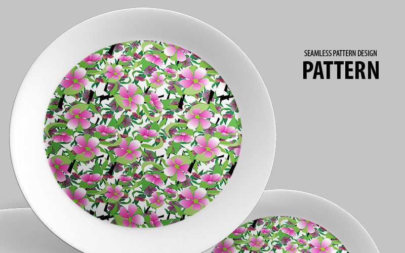 Download Pattern "Flower and branches repeat design Pattern" / Flower and branches repeat design Pattern - Pattern на тему графика green leaf nature plant isolated leaves tree grass garden frame natural symbol environment spring abstract flower flowers blossom pattern beauty