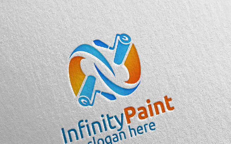 Home Painting Vector Logo Template