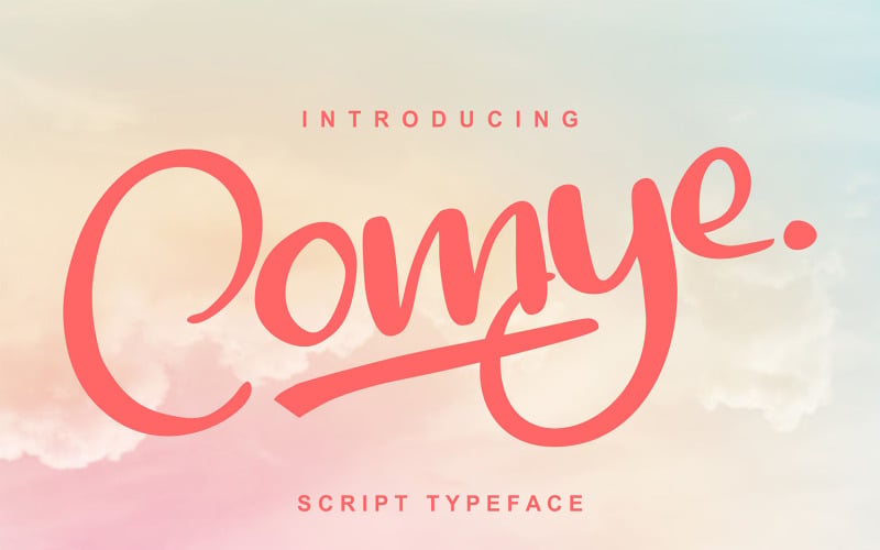 Comye | Script lettertype lettertype