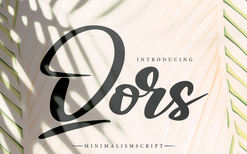 Qors | Kurzivní písmo minimalismu