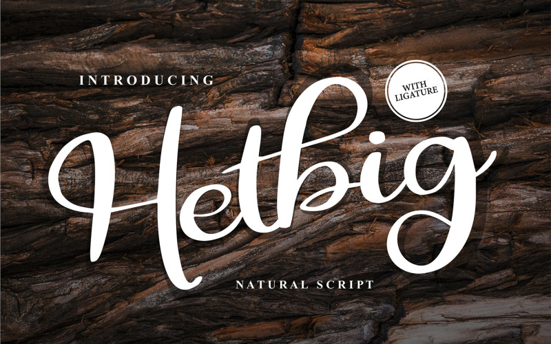 Hetbig | Fuente cursiva natural