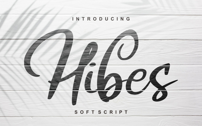 Hibes | Fuente cursiva suave