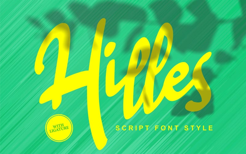 Hilles | Script stijl lettertype