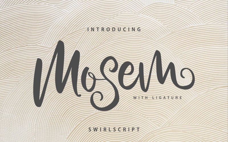 Mosem | Police cursive Swirl