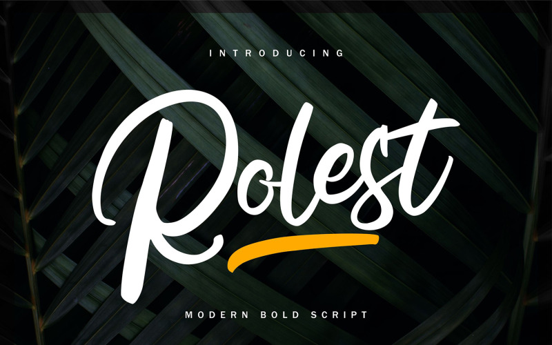 Rolest | Police cursive grasse moderne