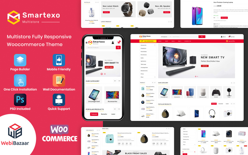 электронная многоцелевая тема woocommerce