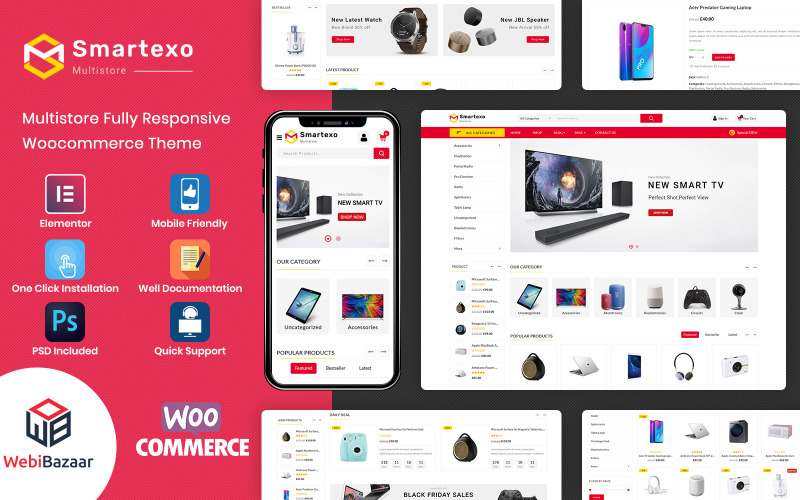 Smartexo - elektronické víceúčelové téma WooCommerce