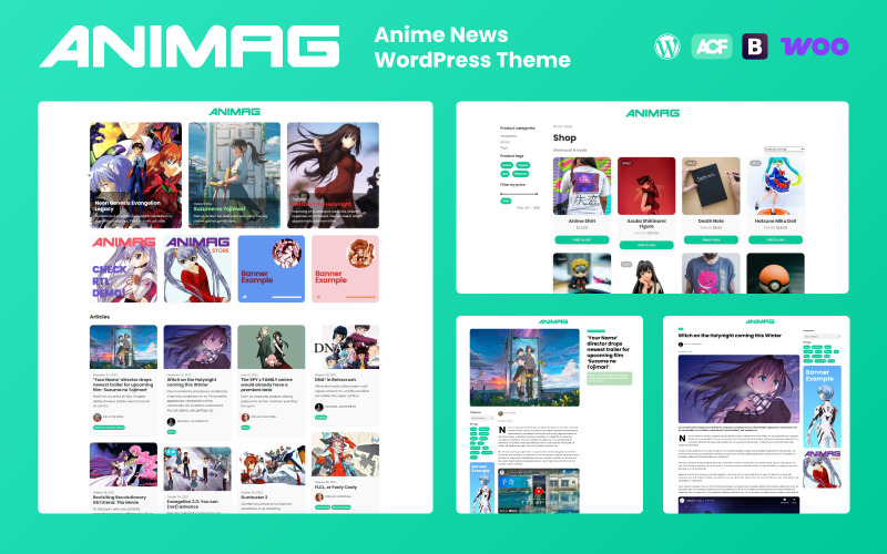 ANIMAG - 动漫新闻 WordPress 主题 + RTL
