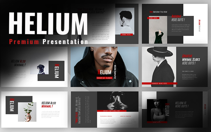 Helium Creative - modelo de apresentação