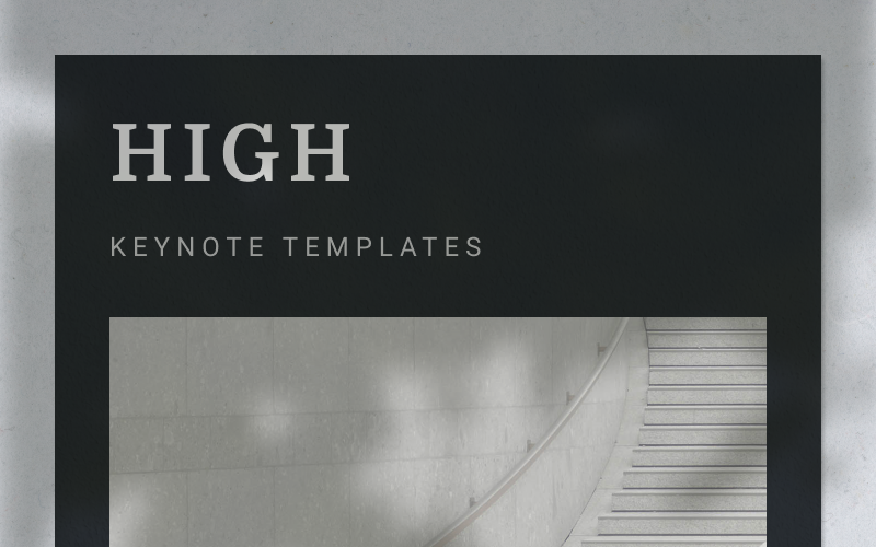 HIGH - Keynote template