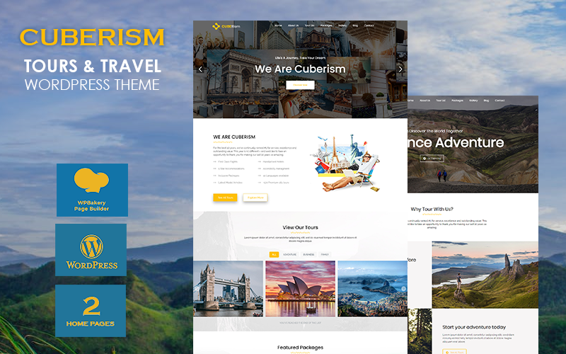 居伯主义-游览和旅行WordPress主题