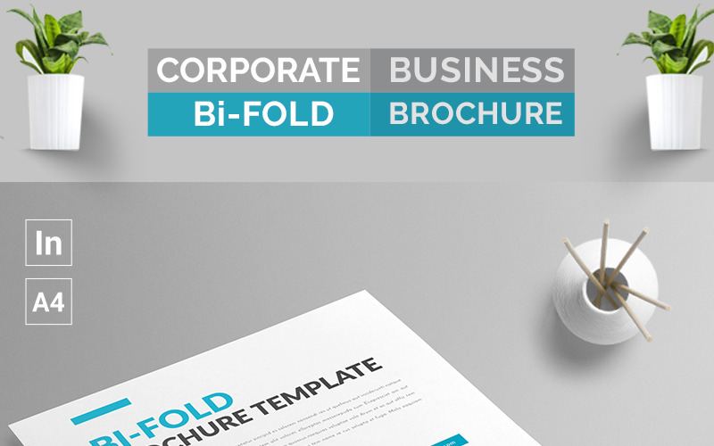 Download Фирменный стиль "Bi-Fold Brochure - Corporate Identity Template" / Bi-Fold Brochure - Corporate Identity Template - Фирменный стиль на тему графика a4 agency bi-fold branding brief brochure design business plan proposal clean corporate creative generous identity informational light indesign indd idml