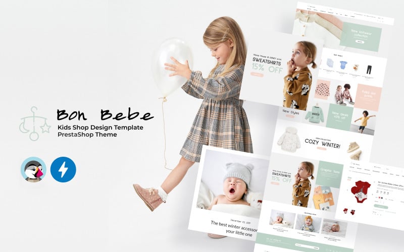 Bon Bebe - шаблон дизайну дитячого магазину PrestaShop тема