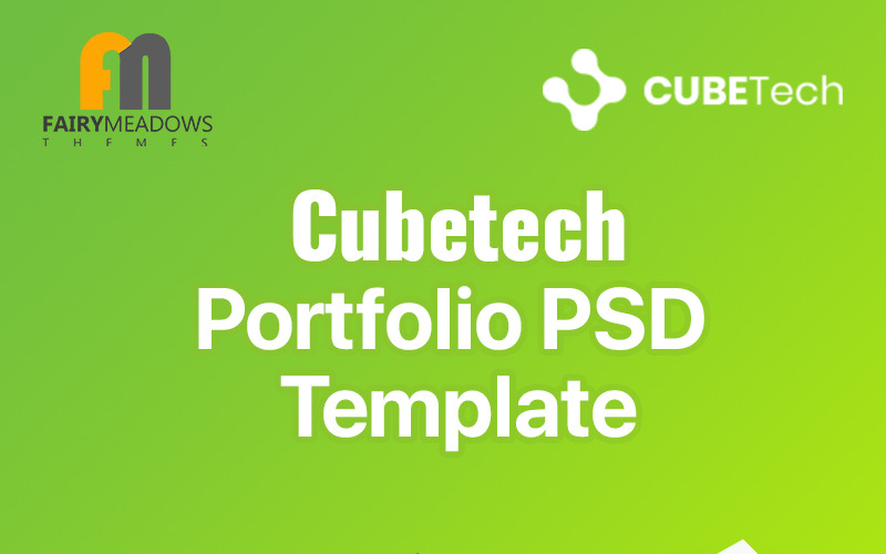 Cubetech - шаблон портфоліо PSD