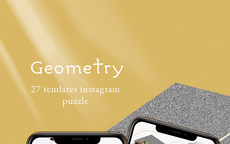 Геометрия - шаблон Instagram для социальных сетей