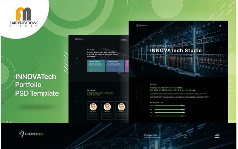 Download Innovatech Portfolio Psd Template 93229 Yellowimages Mockups