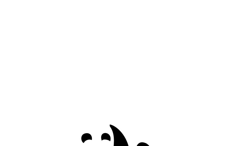 Шаблон логотипа панды