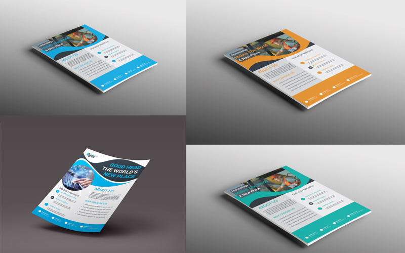Download Фирменный стиль "Blue Color Flyer Bundle - Corporate Identity Template" / Blue Color Flyer Bundle - Corporate Identity Template - Фирменный стиль на тему графика mega bundle flyer postcard bifold brochure trifold giftcard resume presentation folder corporate bifold creative corporate id studio photo multimedia web