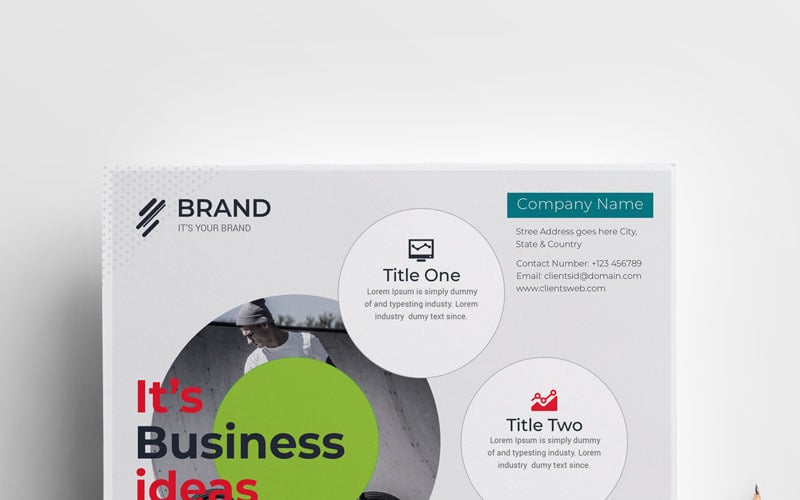 Download Фирменный стиль "Brand - Creative Business Flyer Vol_ 27 - Corporate Identity Template" / Brand - Creative Business Flyer Vol_ 27 - Corporate Identity Template - Фирменный стиль на тему графика flyer corporate corporate creative flyer travel business card card liflet computer internet stationery id kit blue hi-quality official symple green