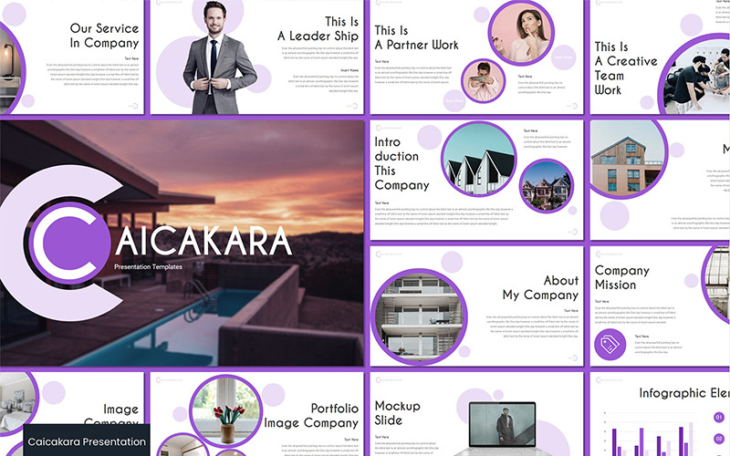 CAICAKARA PowerPoint template