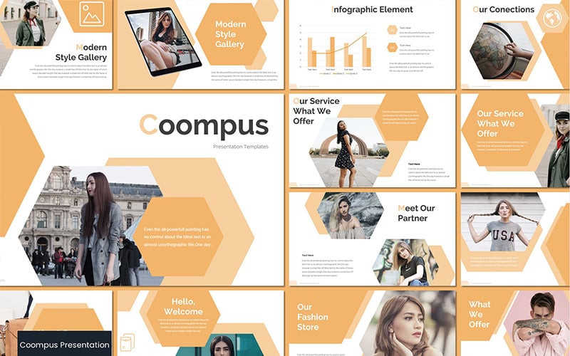COOMPUS PowerPoint template
