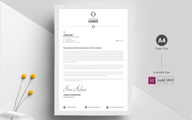 Letterhead Templates Indesign