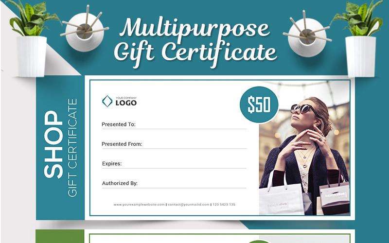 Download Фирменный стиль "Multipurpose Gift Certificate - Corporate Identity Template" / Multipurpose Gift Certificate - Corporate Identity Template - Фирменный стиль на тему графика burger certificate classical clean decorative design discount elegant fast food gift marketing photography print ready promotion sale shopping special template