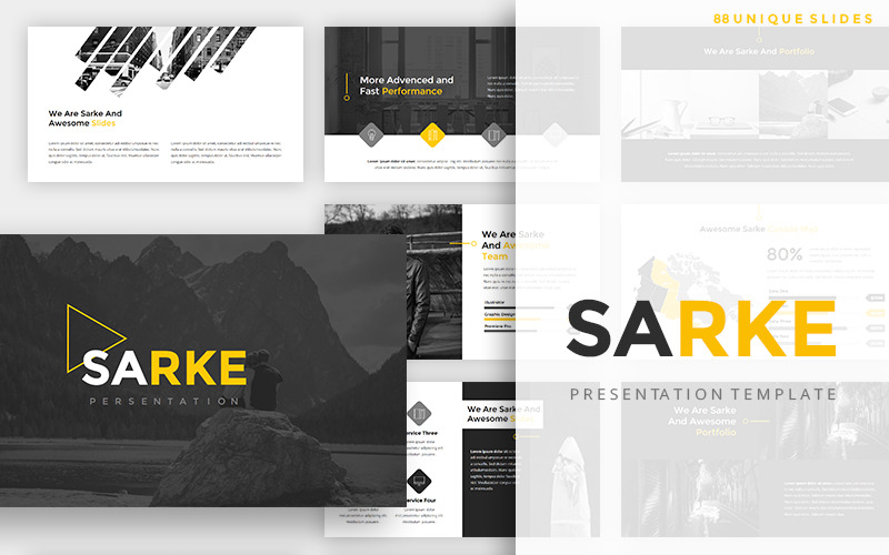 Sarke - креативный шаблон PowerPoint