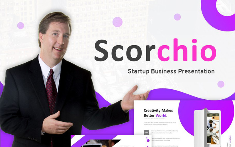 Scorchio - Startup Business PowerPoint šablony
