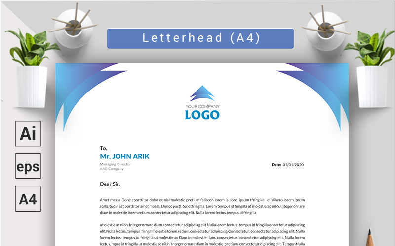 Download Фирменный стиль "Stylish – Letterhead - Corporate Identity Template" / Stylish – Letterhead - Corporate Identity Template - Фирменный стиль на тему графика color agency blue business company corporate creative green letter letterhead logo modern office orange print gradient ai eps stylish vector