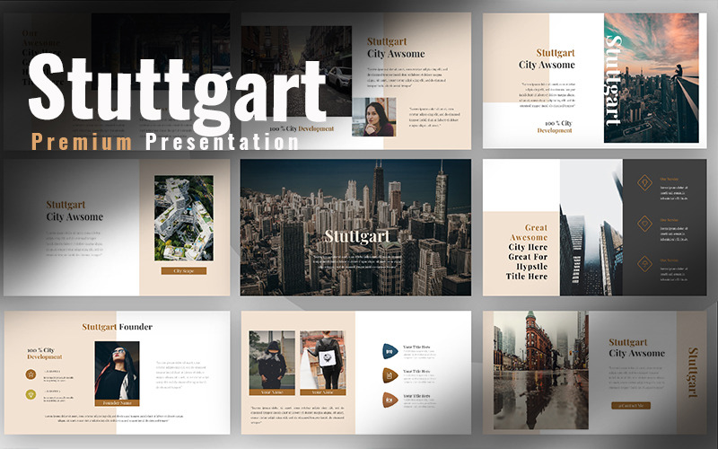 Szablon Stuttgart Creative PowerPoint
