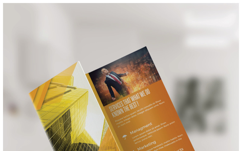 Trifold-broschyr - mall för företagsidentitet # 02