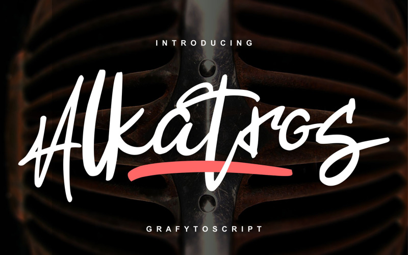 Alkatros | Grafyto cursief lettertype