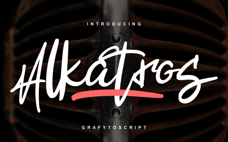 Alkatros | Grafyto Cursive Font