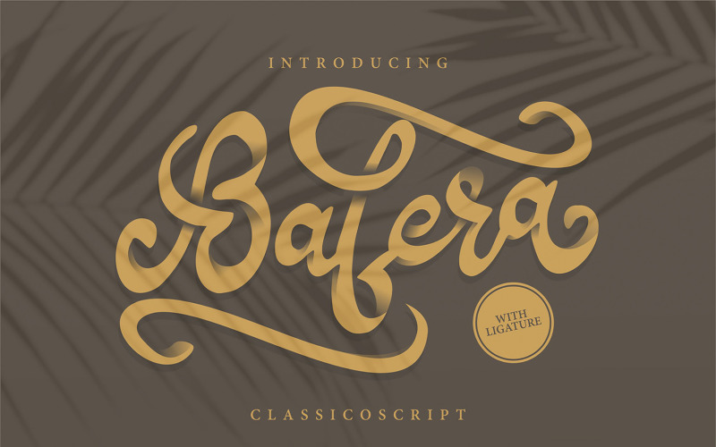 Bafera | Classico cursief lettertype