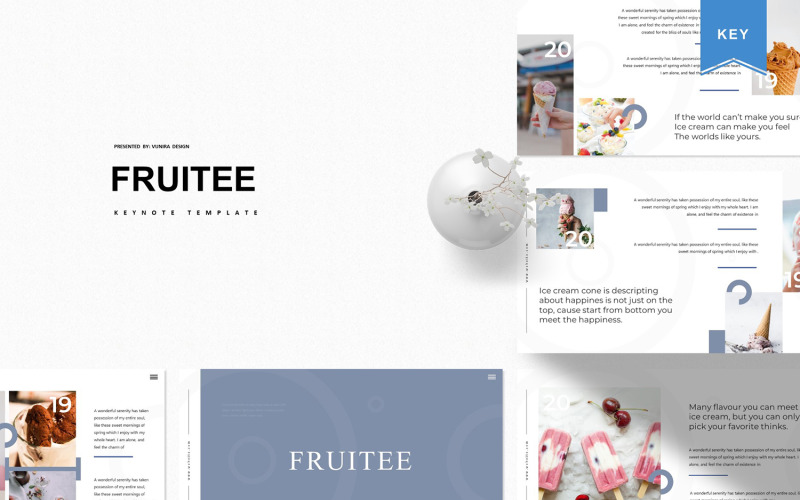 Fruitee - Modèle Keynote