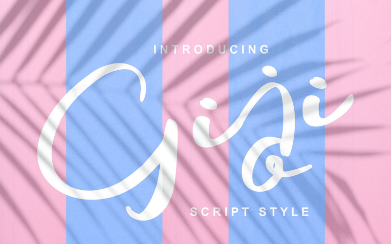Giji | Modern typsnitt för skriptstil