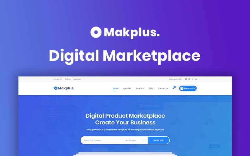 Makplus - Digitális piactér WordPress téma