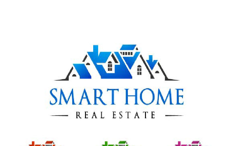 Download Шаблон логотипа "Real Estate  2 Logo Template" / Real Estate  2 Logo Template - Шаблон логотипа на тему графика logo real estate symbol icon business vector house design home building illustration sign construction architecture concept property company abstract element