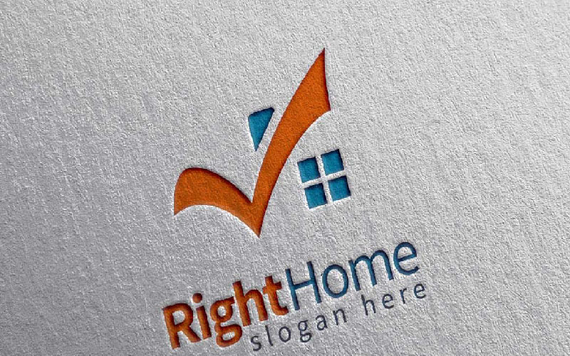 Download Шаблон логотипа "Real Estate 3 Logo Template" / Real Estate 3 Logo Template - Шаблон логотипа на тему графика logo real estate symbol icon business vector house design home building illustration sign construction architecture concept property company abstract element