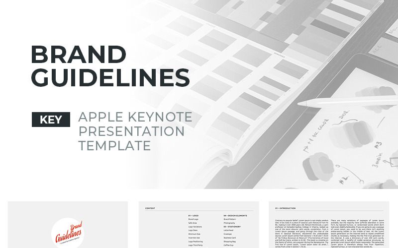 Riktlinjer för varumärken - Keynote-mall