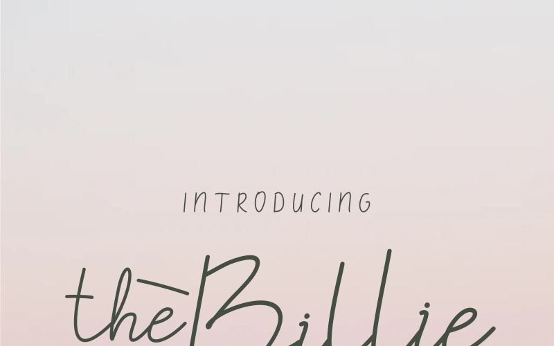 TheBillieMonlly Lettertype