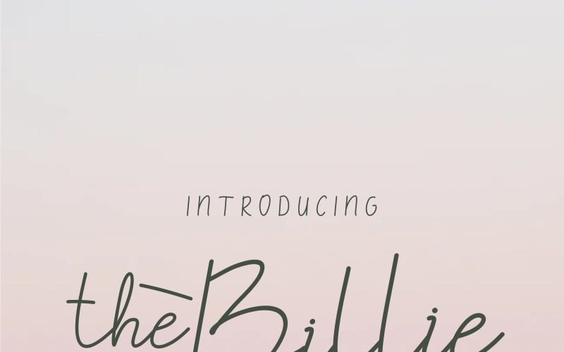 TheBillieMonlly-Schriftart