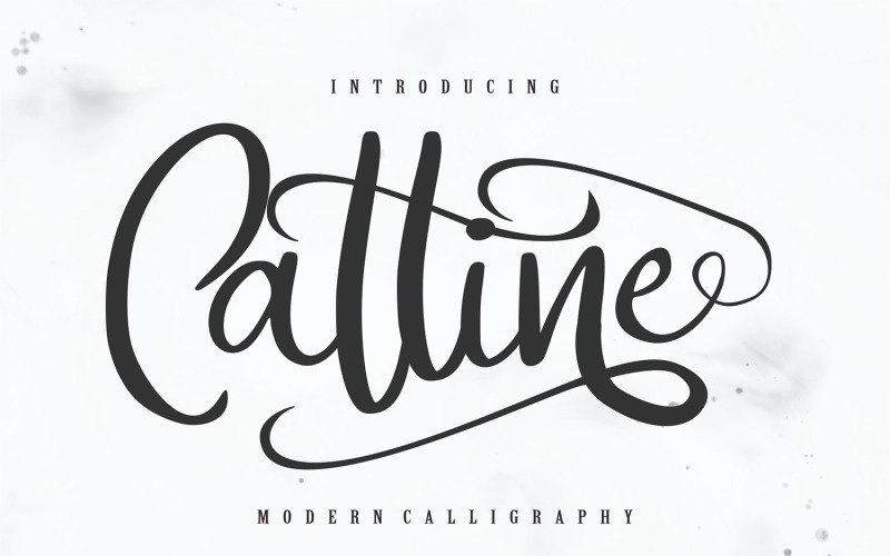 Catline | Modern kalligrafi kursiv teckensnitt